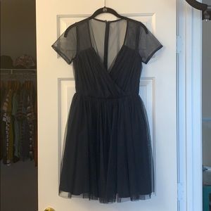 Sheer sleeve and back ASOS tulle dress - size 4